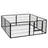 Heavy Duty 8 Panel Pet Play Pen Puppy Dog Run Cage Metal Enclosure Folding Fence