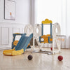 5 in 1 Garden Kids Swing Slide Climber Set Toddler In/Outdoor Basketball Bus Toy