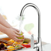 Kitchen Sink Mixer Spin Taps Single Lever Chrome Brass Spray Mono Tap Faucet