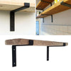 Rustic Scaffold Board Shelf Pair of Brackets Industrial Heavy Duty Steel Bracket