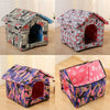 UK Outdoor Pet Rainproof House Shelter Cat Dog Kennel Indoor Garden Bed Washable