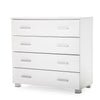 White High Gloss Chest Of 4 Drawers Cabinet