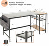 Computer Desk Office Corner PC Table Workstation w/ Shelves Storage Home 120cm