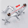 Victorian Bath Bathtub Mixer Tap with Shower Handset Dual Lever Bathtub Taps