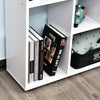 5 Units Storage Shelf Bookcase Home Display w/ Melamine Surface White