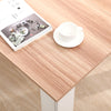 Modern Wooden Dining Table Pine Solid Kitchen Home Furniture Oak&White