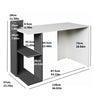 Computer Desk PC Laptop Table Study Home Office Workstation Corner With 2 Shelve