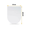 Luxury White Slow Soft Close Toilet Seat D Shaped Top Fixing Hinges Heavy Duty