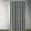 Thermal Blackout Door Curtains Ready Made Eyelet Ring Top Curtain Panel Tieback