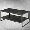 Industrial Coffee Table Modern Style Living Room Furniture Steel Frame Side End