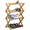 Bamboo Shoe Rack Foldable Shelves Footwear Storage Shelf Organizer Wood Pergola