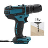18V screwdriver set combination lithium ion cordless drill without battery