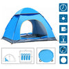 Pop Up Tent Automatic 3-4 Man Person Family Tent Camping Festival Shelter Beach.