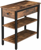 Nightstand 3-Tier Bedside Table Sofa Side Table Narrow End Tables