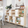Cupboard Storage Sideboard Display Cabinet Freestanding Bookcase with Doors