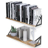3pcs Floating Wooden Wall Mount Shelves Display Unit Shelf Set Book Storage
