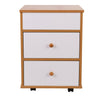 Modern Bedside Cabinet Nightstand Table 2 Drawer Bedroom Storage Furniture UK