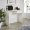 White Office Desk Compact Workstation 1 Drawer Storage Computer Table