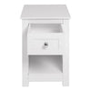 White Small Side Table | Wooden End/Lamp Table | Bedside Cabinet | Nightstand UK