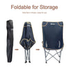 Folding Camping Chair Portable Outdoor Picnic Beach Sun lounger with Side Pocket