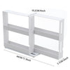 Rotating Spice Rack 2 Tier Holder Herbs Spices Jars Stand Kitchen Storage Slide