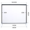 60-100 Inch Manual Pull Down Projection Projector Screen Home Cinema Theater 4:3