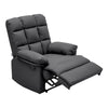 Manual Recliner Armchair PU/Velvet Sofa Reclining Chair with Adjustable Footrest