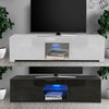 Modern TV Unit Cabinet Stand Sideboard Media Storage High Gloss Doors LED Light