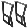 Set of 2 Iron Metal Table Legs Industrial Leg Furniture Desk Bench Base Frame UK