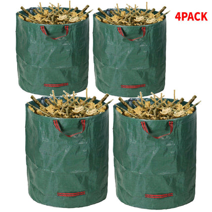 Garden Waste Bag Heavy Duty Round Sack Large Reinforced Bin Waterproof Reusable