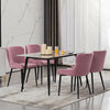 2X Velvet Dining Chairs Diamond Seat Padded Kitchen Dining room Chairs CLIPOP