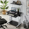Small Corner Computer Desk w/ Printer Shelf CPU Stand Home Office PC Laptop Desk