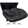 2x Cushioned Computer Desk Office Chair Chrome Legs Lift Swivel Adjustable Small