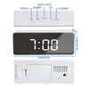 New LED Electric Digital Alarm Clock USB / Battery Mirror Temperature Display UK