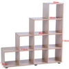 Wooden 10 Cube Bookcase Shelving Unit Display Storage Wooden Shelf Home Office