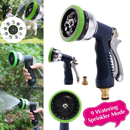 Draper Garden Hose Watering 9 Pattern Jet Spray Gun with Aluminium Body 25342