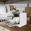 Table Top Mini Dishwasher 6-Program Freestanding 5L Dish Cleaner LED Dish Basket