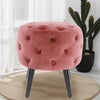 Upholstered Pouffe Stool Ottoman Buttoned Footstool Dressing Table Chair Seat