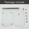Modern Glass Beside Table C Shaped 2Tier Storage Side End Sofa Corner Nest Table