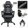 Executive Office Racing Gaming Chair Adjustable Swivel Computer Desk Recliner PU