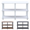 3 Tier Metal Wood Shelf Storage Shelving Unit Bookcase Corner Rack Display Stand