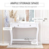 Console Table Dressing Desk Stunning Kitchen Hall 2 Drawers Modern Shelf White