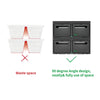 Mondeer Black Plastic Storage Boxes Storage File Cabinet on Wheels Removable