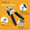 Stainless Steel Can Opener Non Slip Heavy Duty Tin Easy Comfy Grip Kitchen