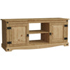 Corona 2 Door 1 Shelf Flat Screen TV Unit Solid Waxed Mexican Pine Stand Cabinet