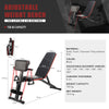 7 Incline Workout Dumbbell Weight Bench Folding Fitness Bench with Priest Stool