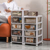 Rolling Storage Drawer Cabinet 3-4-5 Tier Under Desk Organizer Files Cabinet