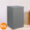 90L Large Folding Laundry Basket Washing Fabric Collapsible Storage Hamper Bin