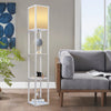 160cm Modern Shelf Floor Lamp Soft Light Open Shelves Storage Display Rack uk