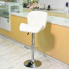 2X Bar Stools Leather Swivel Gas Lift Rest Chair Home Kitchen Pub Breakfast Seat